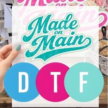 Colorful DTF transfer samples