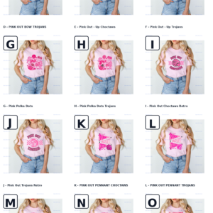 Pink Out for October design gallery