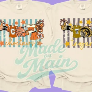 Let's Play Choctaws/Trojans - Dress Up in School Spirit Design