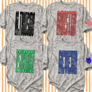 Holice Powell House Varsity Letter and Sleeve Mascot TEE